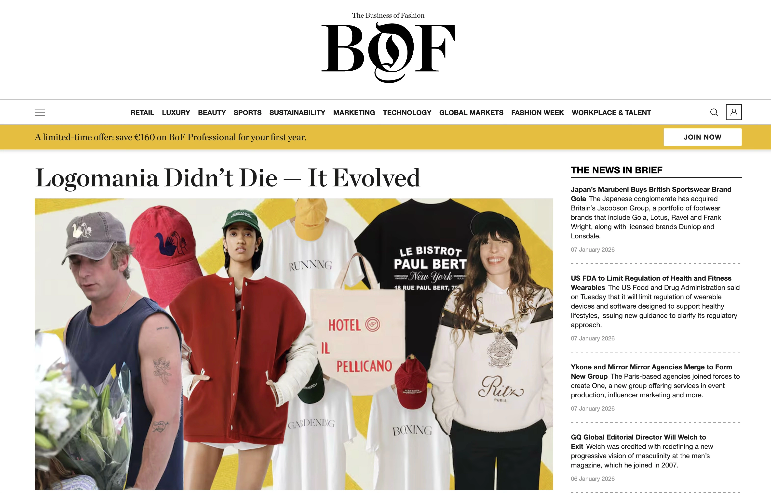 Article — The Business of Fashion